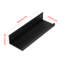 Ensemble de 4 tablettes flottantes murales en bois, tablettes pour décoration murale, noir-264558536
