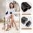 Modern Dining Chairs Set, 23.6" Counter Height Stools with Round Soft Padded Boucle Backless Seat-2019572759