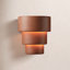Alvera 2-Light Dimmable Ceramic Flush Mount Sconce