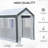 Outsunny 8' X 6' X 7' Walk-In Greenhouse, Outdoor Garden Warm Hot House With 4 Roll-Up Windows, 2 Zippered Doors And Weather Cover