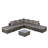 8 Pieces Outdoor Conversation Sets with Washable Cushions-932167721