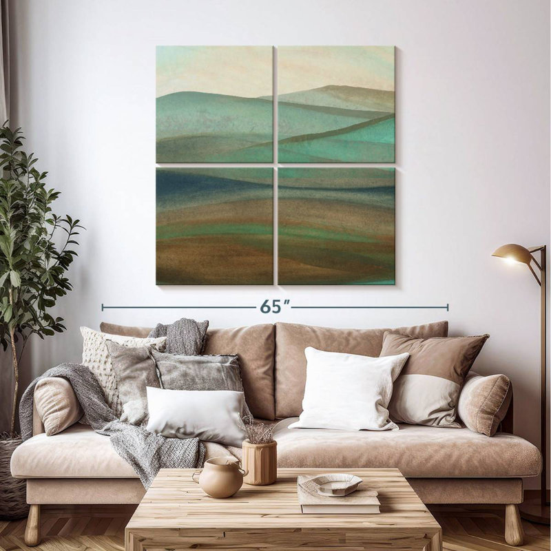 Mountainscape, 45" H x 45" W