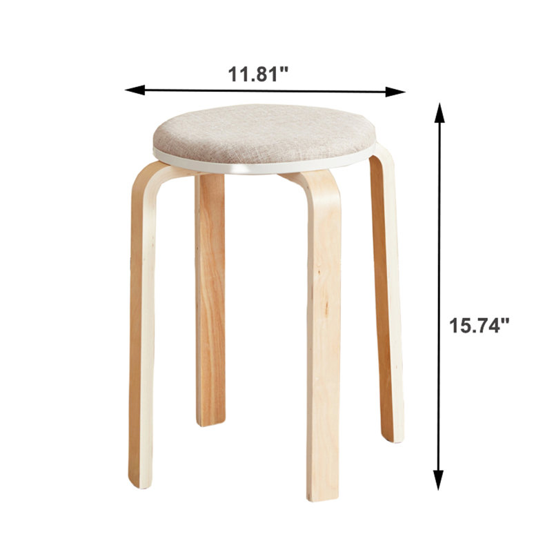 Set Of 4 Stackable Stools For Various Occasions And Spaces