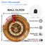 Horloge murale de Noël avec horloge murale 12 po