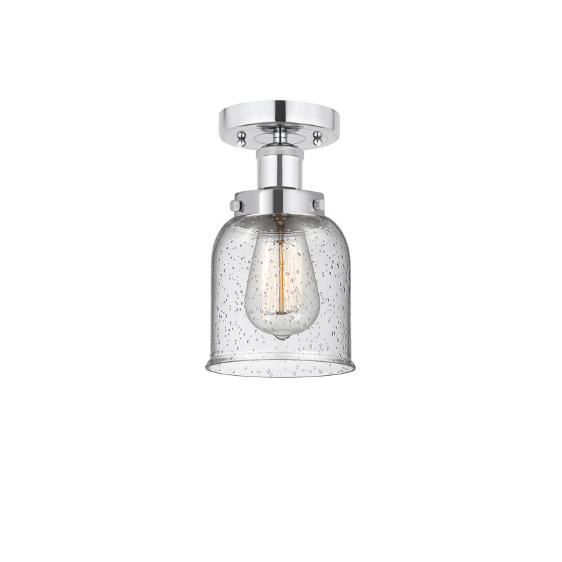 Cordaville Glass Semi Flush Mount, Mercury, Polished Chrome