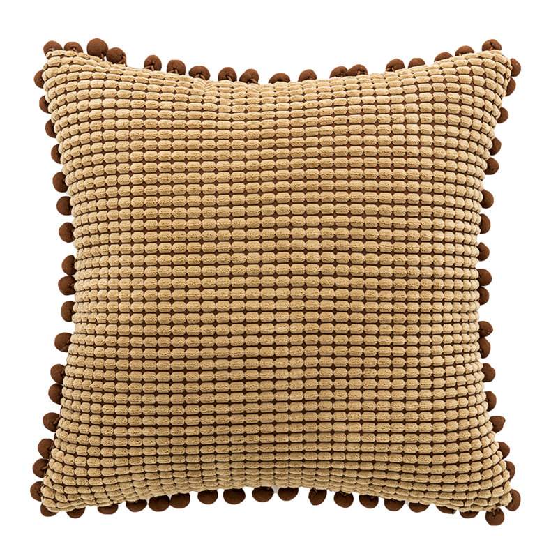 Housse de coussin , Brun, 20 po x 20 po