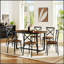 Ensemble de salle à manger 7 pièces avec chaises confortables et table durable, parfait pour les réunions de famille et les cuisines modernes