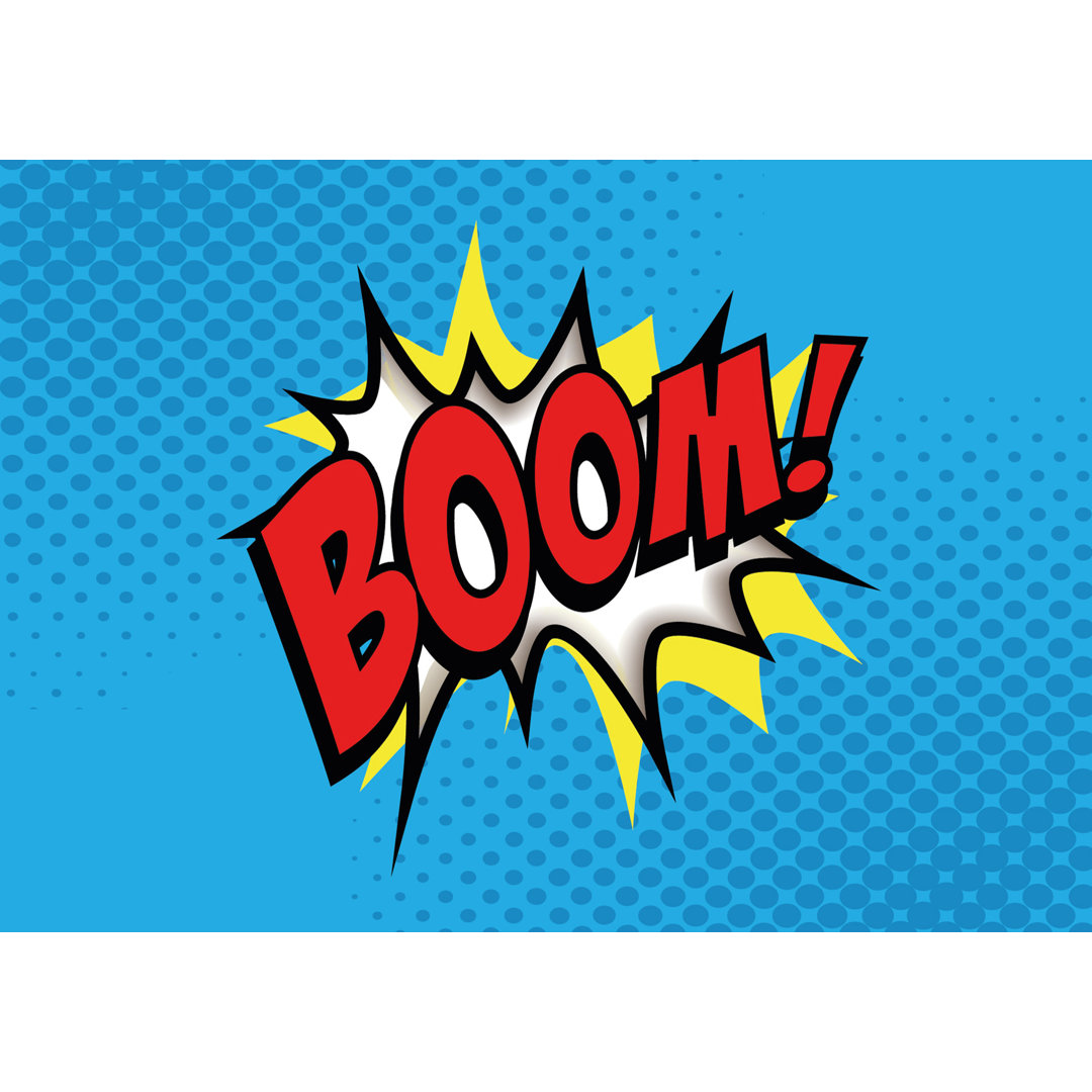 'Boom' - Unframed Typography Print on Paper