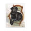 Labrador noir sur plaque murale, par George Dyachenko