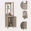 4-Shelf Linen Cabinet-1021514827