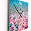 Horloge murale Pebbels On Blue Azure Beach - Abstract Botanicals-99633860