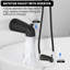 Douche combinée sans outil à 7 jets, noir mat, 1,8 gallons par minute