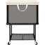 Panier à linge sur roulettes 29 gallons (110 l) avec roues verrouillables, chariot à linge à 2 niveaux avec sac en toile amovible et tablette de rangement, organisateur de panier à linge pour la chambre à coucher, la salle de bain et la salle de lavage, beige