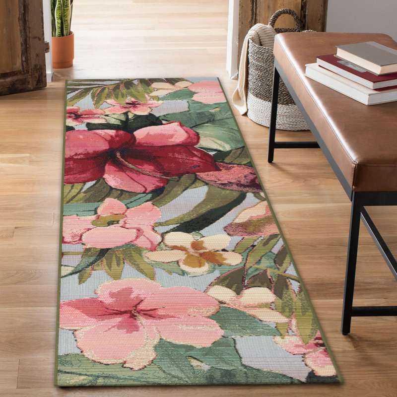 Kenilworth Floral Indoor / Outdoor Rug, Runner 1'11" x 7'6"