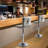 Merriann Swivel Upholstered Adjustable Height Counter Stool with Metal Frame-727063318