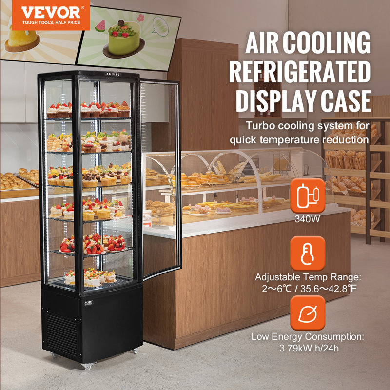 Vitrine réfrigérée pour réfrigérateur et boulangerie