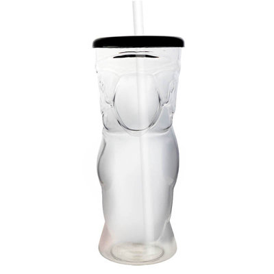 Plastic Parrot Cup with Lid and Straw- 24oz