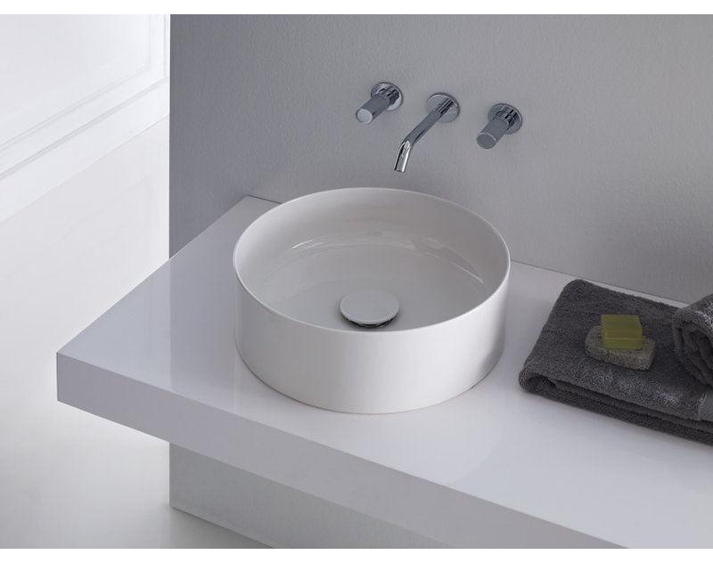 Living 15.75 in. L Bathroom Sink, Without Hole