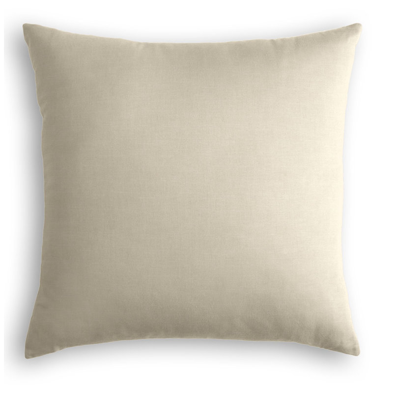 Housse de coussin carrée, 24 po x 24 po, Beige, Housse de coussin seulement - sans coussin