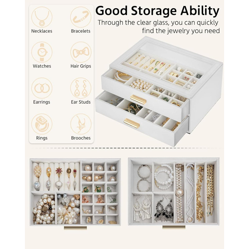 Jewellery Box +, White