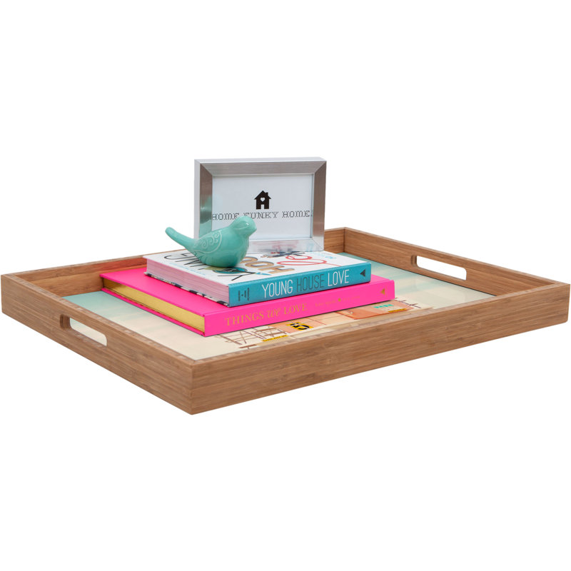 Plateau de table repose-pieds/café beach, H 1,75 po x l 18 po x P 14 po