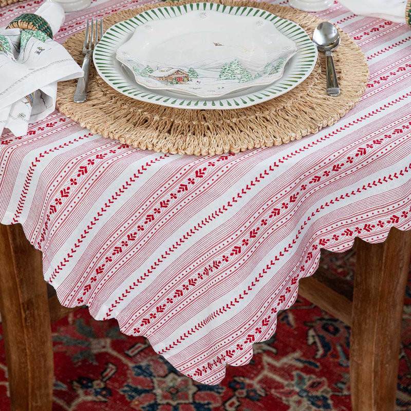 Juliska Villa Stripe Square Tablecloth