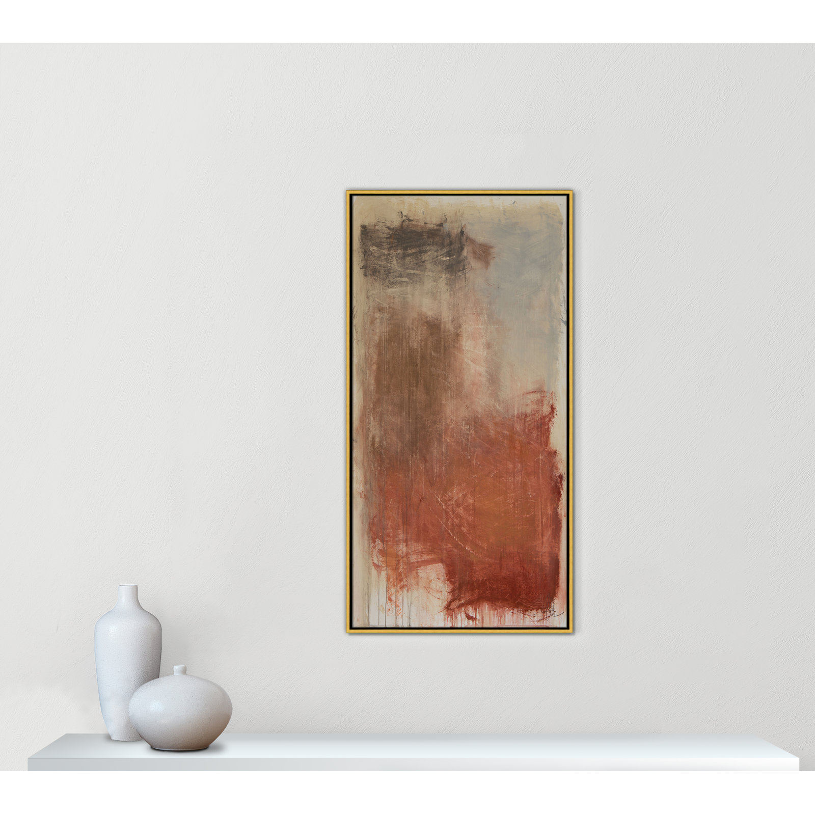Colin "Autumn Over The Riviera" Print, 49.5" H x 25.5" W, Gold