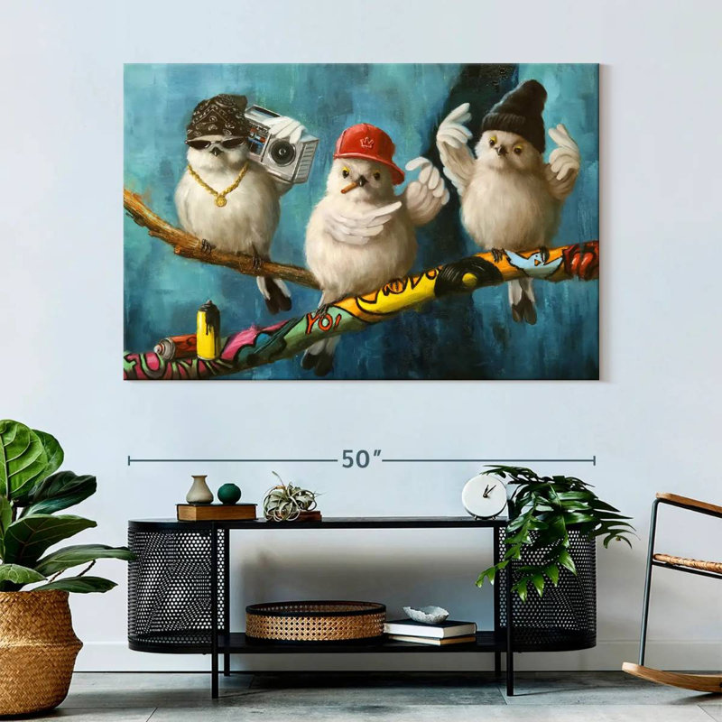 Birdz In Da Hood II, H 34 po x l 51 po