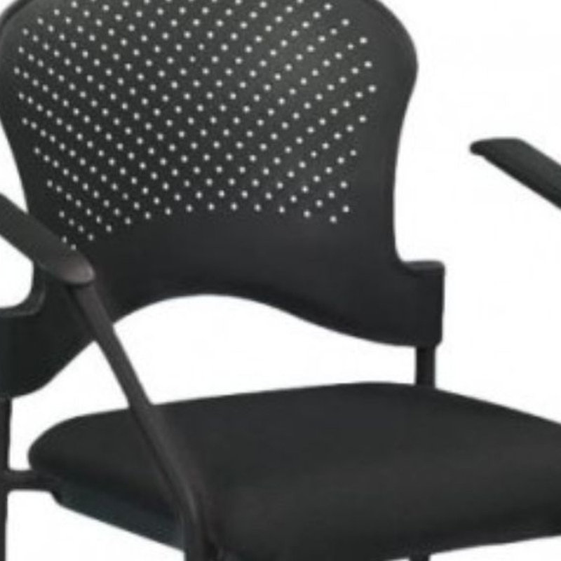 Chaise empilable Diyako, Noir, Noir