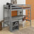 Avante Bunk Bed With Drawers, Shelves, Solid Pine Wood And MDF-187746271-187746264