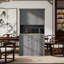 Buffet de cuisine avec four à micro-ondes, comptoir, tiroir et armoire de rangement pour garde-manger
