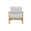 Huntington 4 Piece Teak Sectional Seating Group with Sunbrella Cushions-1845034260