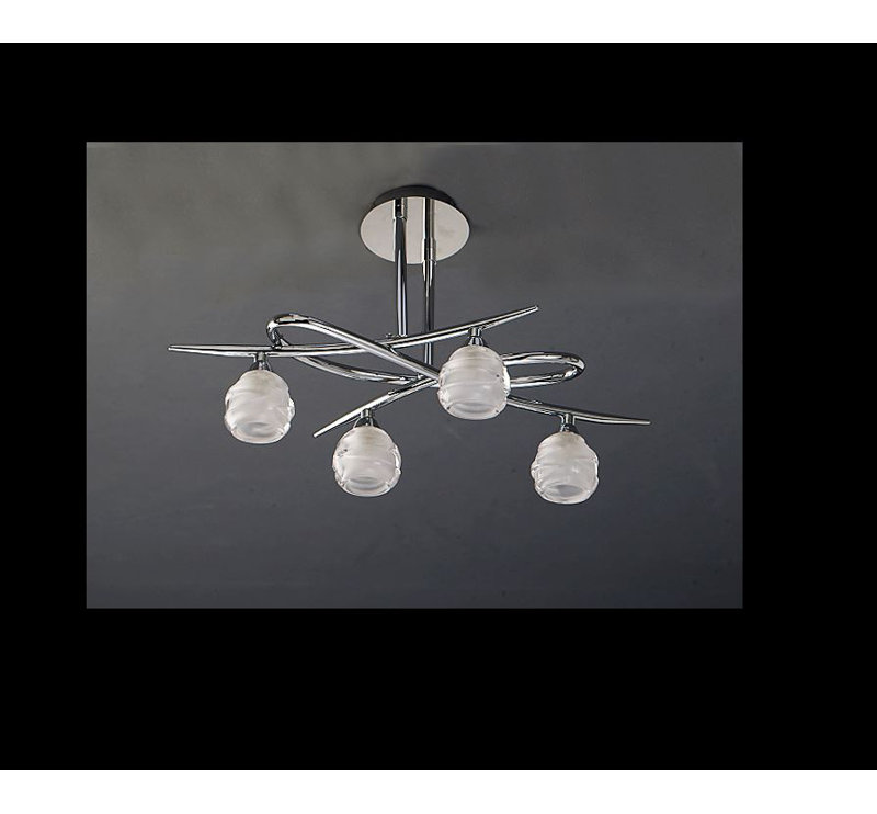 Plafonnier semi-encastré 4 lumières Barloy