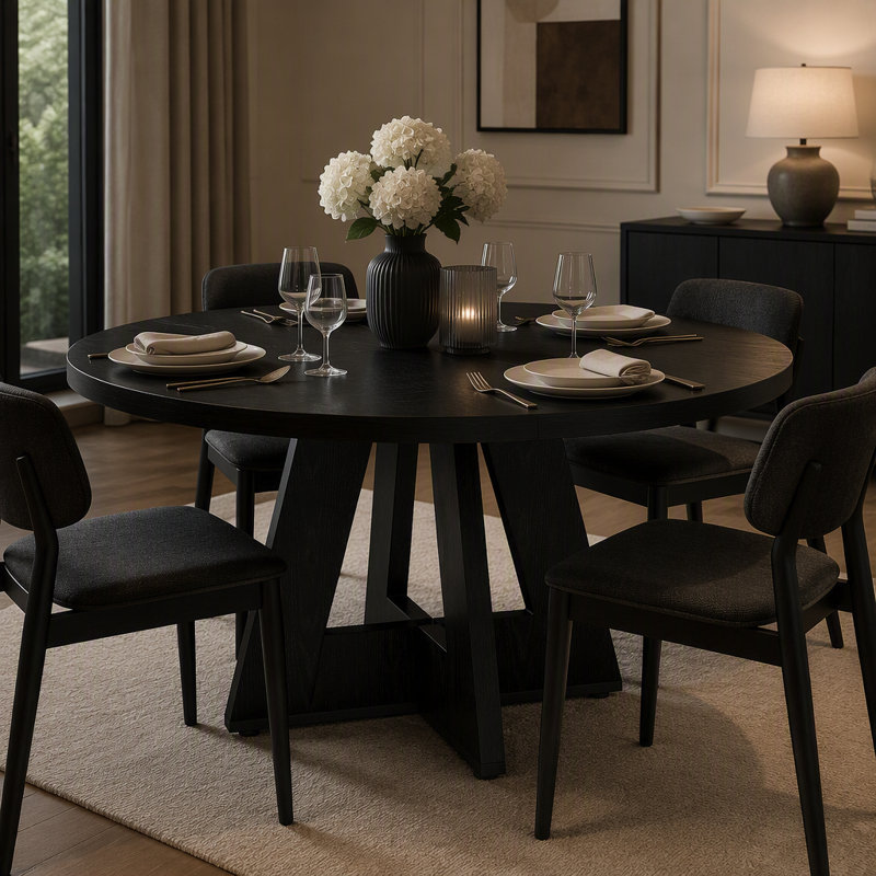 Table de salle à manger, Noir