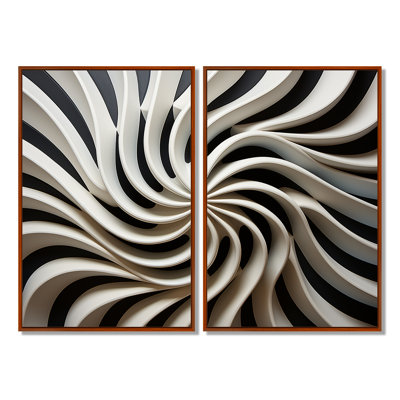 Art mural moderne noir et blanc I