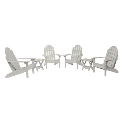 Anette Plastic Adirondack 6-Piece Conversation Set 