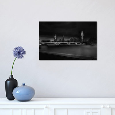 About London 1 Piece Wrapped Canvas Wall Art