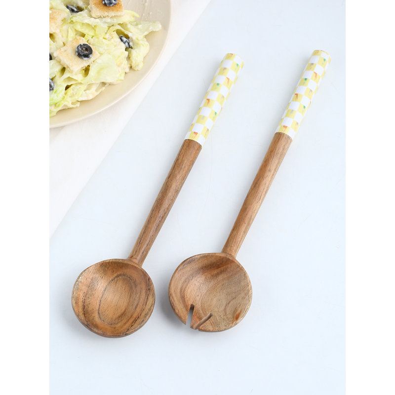 Mahalya Salad Servers, Yellow