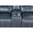 Blue Motion Reclining Loveseat With Console