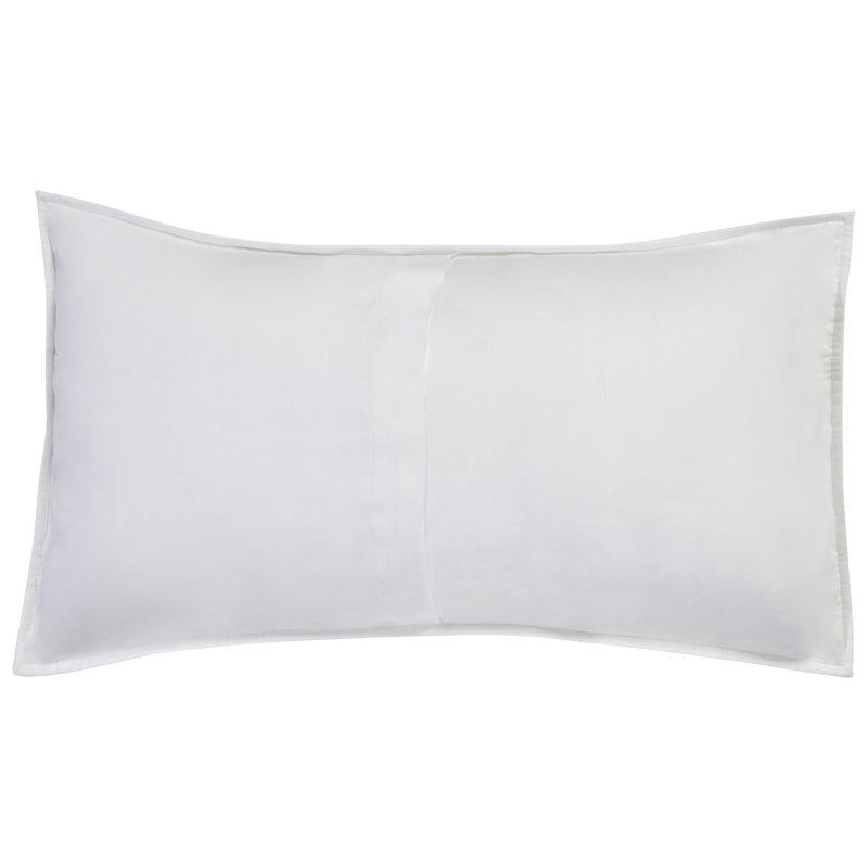 Lana 100% Textured Cotton Euro Sham , King, White
