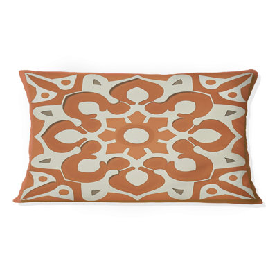 Moroccan Tiles In Earth Tones IV - Abstract Tile Printed Throw Pillow