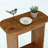 23.6" W Solid Wood End Table, 2-Tier Side Table with H-Shaped Legs-1750039262