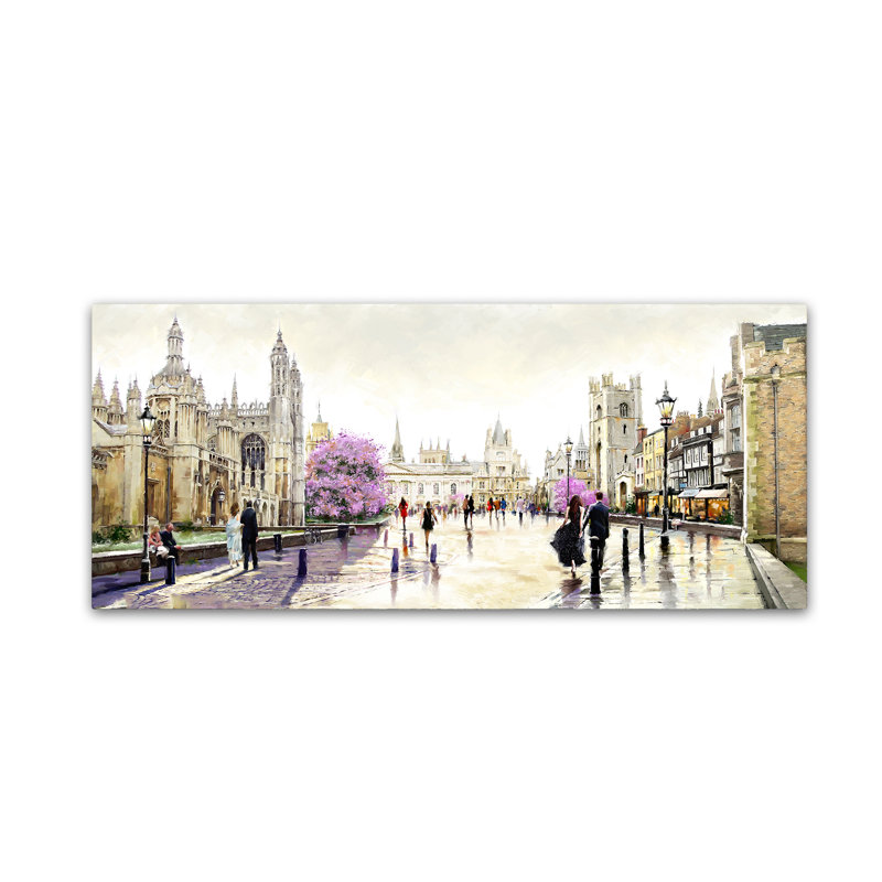 Armand 'Cambridge Spires' Print on Canvas, 10" H x 24" W x 2" D