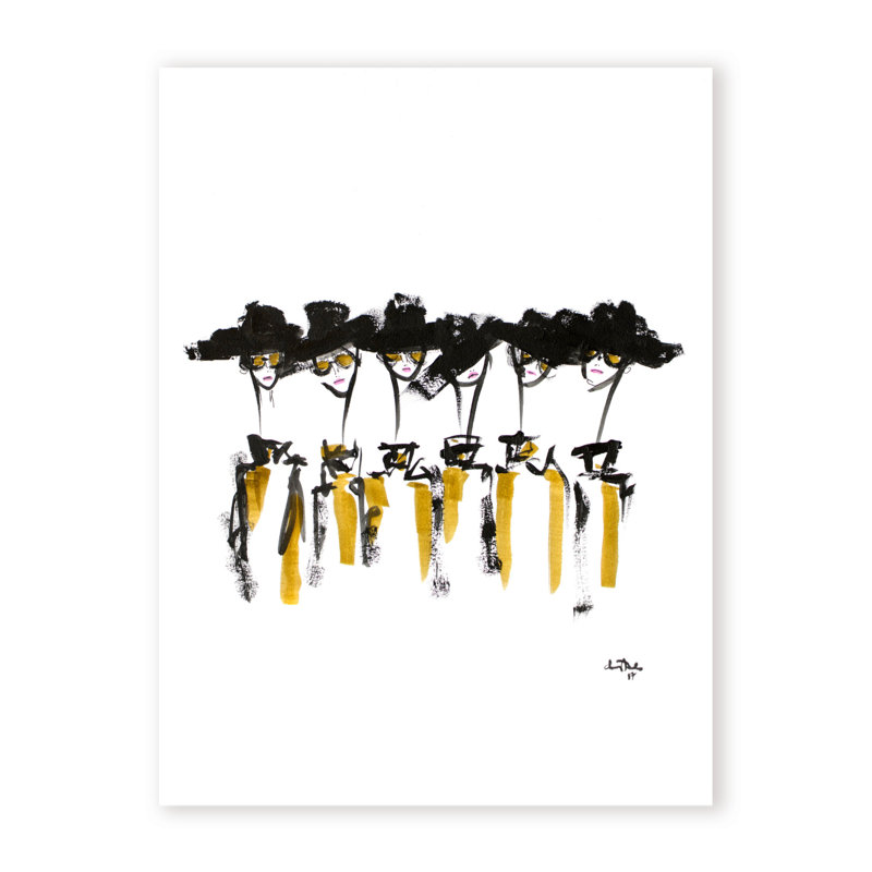 Hat And Sunnies Print by Chauncey Jacks, 16" H x 12" W x 1.5" D, Wrapped Canvas, Does Not Apply