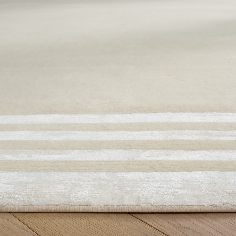 Ralph Lauren Ellington Border Wool, Viscose Geometric Rug, Rectangle 2' x 3'