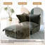 Upholstered Armchair with Footstool-1127813410