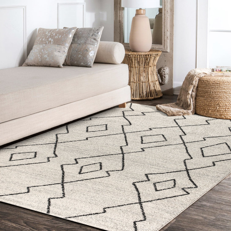 Bradsher Moroccan Beni Souk Cream/Black Rug