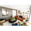 Espina Cowhide Geometric Area Rug in Gray
