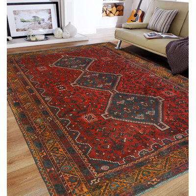 Fine Vintage Saxan Red Rug