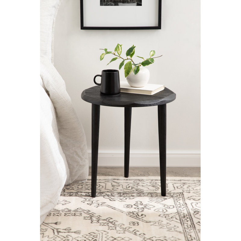 Faceted Round Side Table